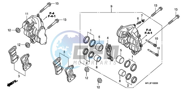 FRONT BRAKE CALIPER