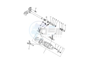 XT X 660 drawing SHIFT CAM - FORK