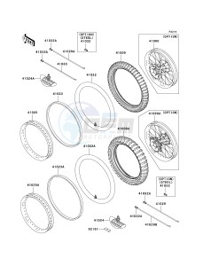 KX 250 M (M2) drawing WHEELS_TIRES