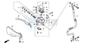 SFX50 drawing FR. BRAKE MASTER CYLINDER (2)