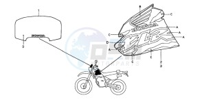 XLR125R drawing MARK