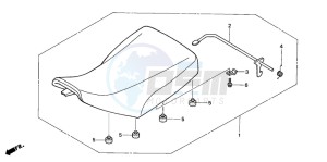 TRX350FM FOURTRAX drawing SEAT