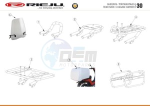 BYE-BIKE-25-KM-H-EURO4-HOLLAND-CARGO-RED drawing SUPPORTS / TOP CASE