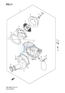 RM-Z450 (E19) drawing AIR CLEANER