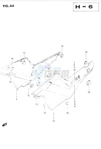 GSX500E (E39) drawing FRAME COVER (GSX500EE)