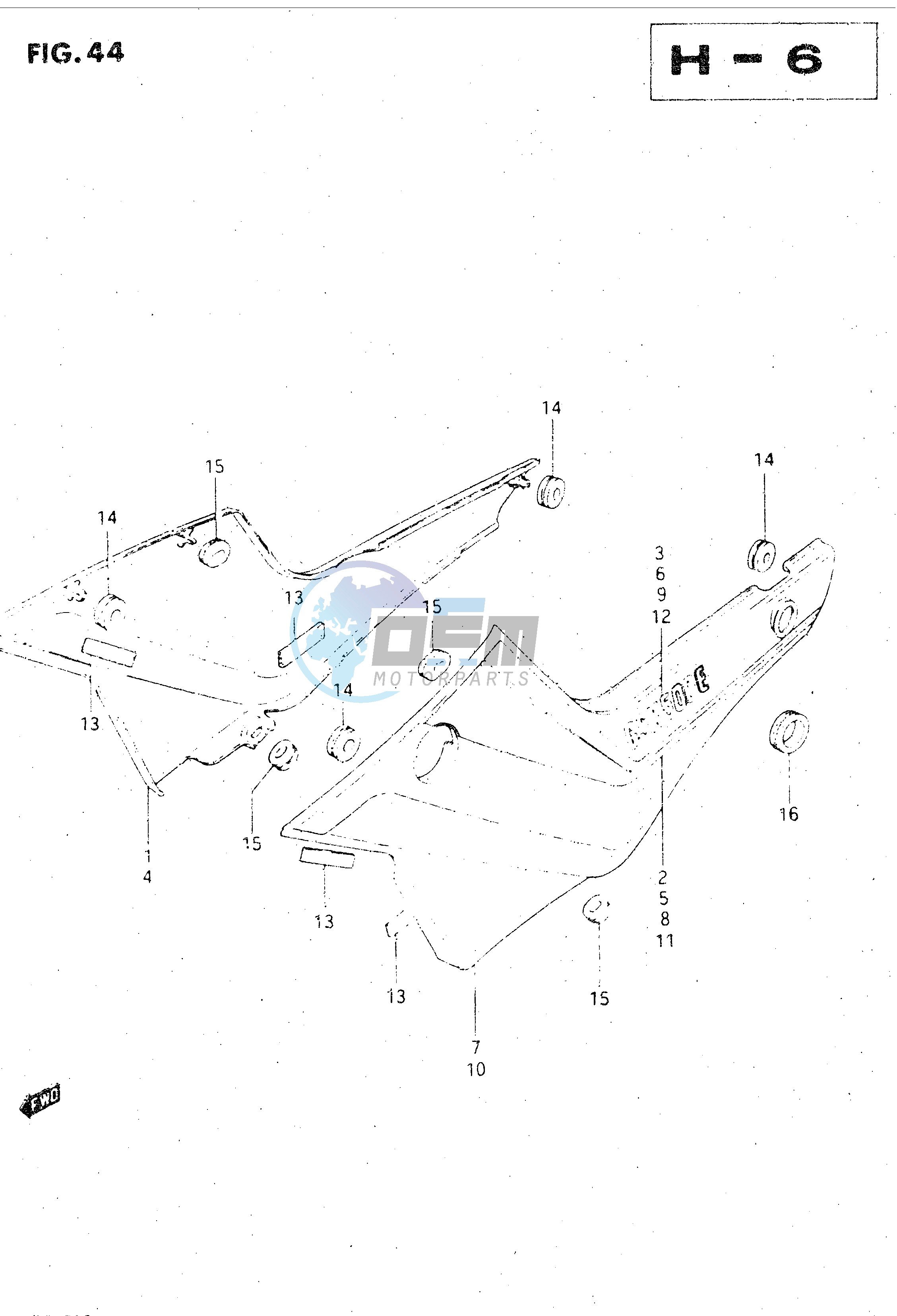 FRAME COVER (GSX500EE)