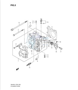 AN400Z drawing CYLINDER HEAD