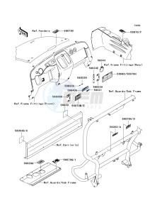 KAF400 A [MULE 610 4X4] (A1) A1 drawing LABELS