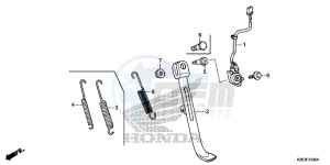 MSX125D MSX125 UK - (E) drawing STAND