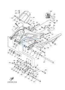 MT09A MT-09 ABS 900 (2DRR) drawing REAR ARM