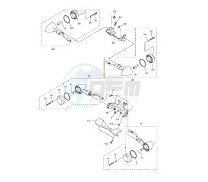 XVS A MIDNIGHT STAR 950 drawing FLASHER LIGHT