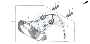 CBR600SE drawing TAILLIGHT