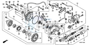 TRX500FEA Australia - (U / EC) drawing FRONT FINAL GEAR