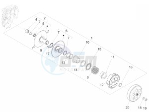 150 Sprint 4T 3V ie (APAC) (AU, CD, EX, JP, RI, TH) drawing Driven pulley