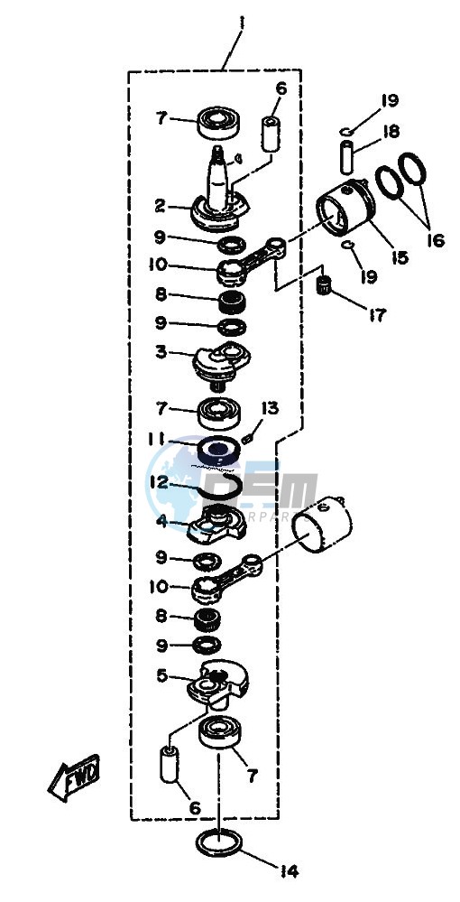 CRANKSHAFT--PISTON