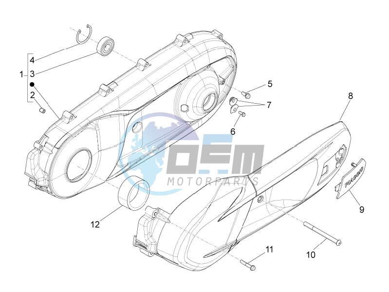 Crankcase cover - Crankcase cooling