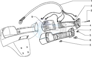 Hexagon 125 EXS1T 125cc drawing Tail lamp