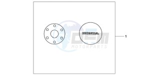 CB600FA39 Spain - (SP / ABS ST 25K) drawing CRANKCASE COVER SET QUASSAR SILVER METALLIC