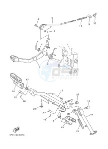 TT-R50E (1P6W 1P6X) drawing STAND & FOOTREST