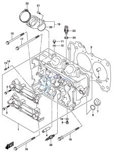 AN650 BURGMAN drawing CYLINDER HEAD COVER