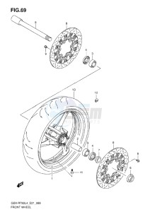 GSX-R750 drawing FRONT WHEEL L4