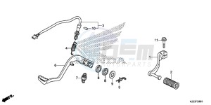 CRF250LE CRF250L Korea - (KO) drawing PEDAL