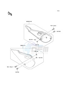 KX 65 A [KX65] (A1-A5) [KX65] drawing SIDE COVERS