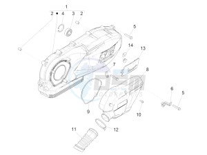 SPRINT SPORT 150 4T 3V IGET ABS E4 (EMEA) drawing Crankcase cover - Crankcase cooling