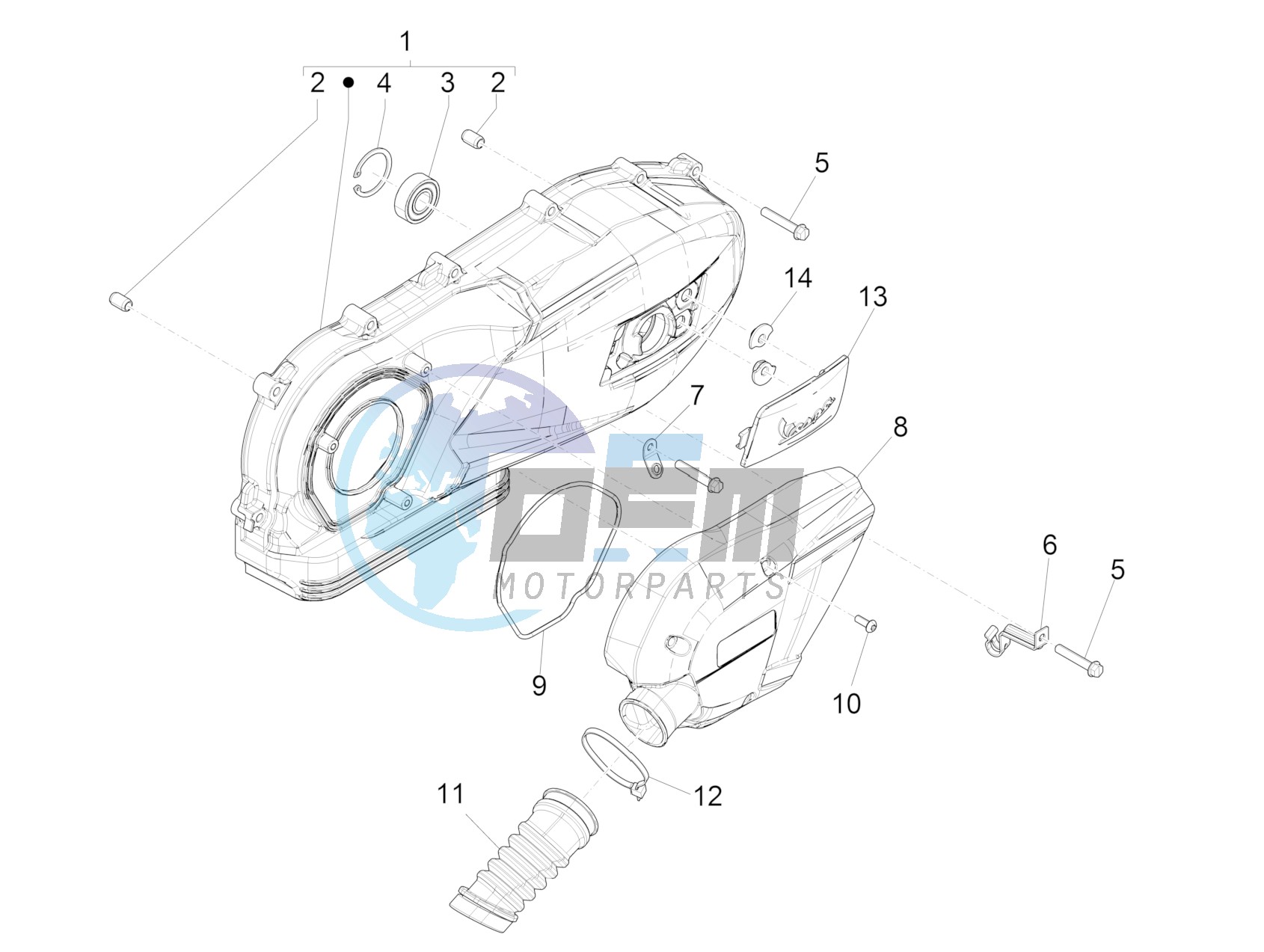 Crankcase cover - Crankcase cooling