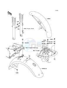 W650 EJ650-C7P GB XX (EU ME A(FRICA) drawing Fenders