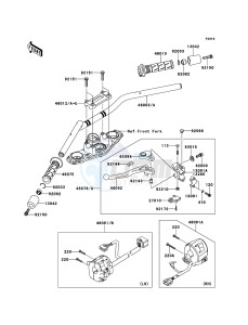 ER-6f ABS EX650B8F GB XX (EU ME A(FRICA) drawing Handlebar