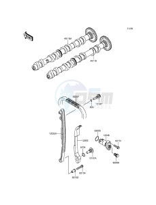 Z800 ZR800CGF UF (UK FA) XX (EU ME A(FRICA) drawing Camshaft(s)/Tensioner