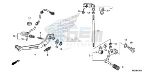 VFR1200XDLE CrossTourer ED drawing PEDAL