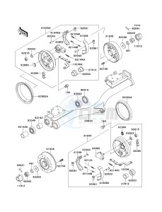 KAF 620 C [MULE 2500] (C6) [MULE 2500] drawing REAR HUBS_BRAKES