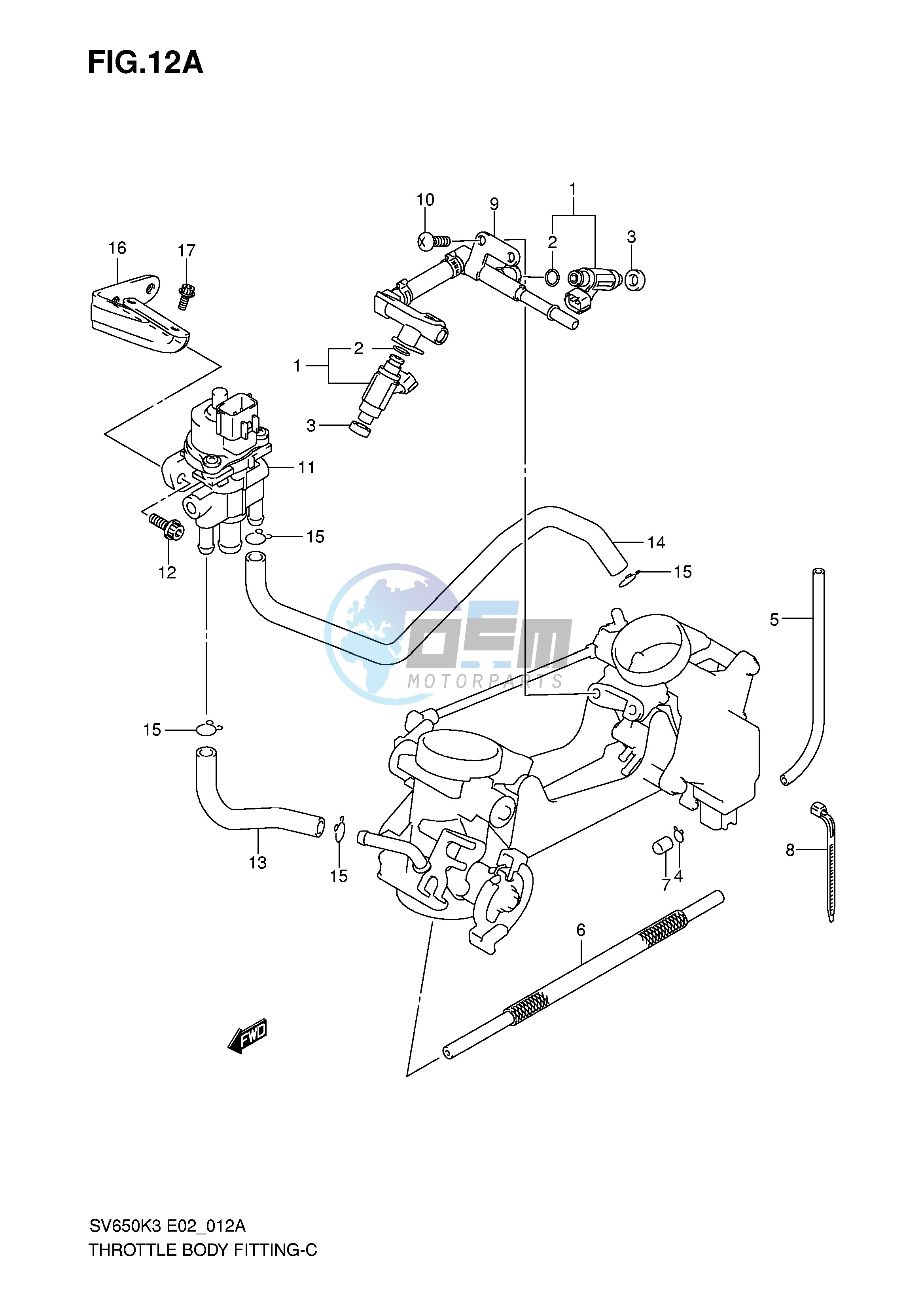 THROTTLE BODY FITTING (MODEL K7)