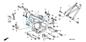 CRF250RD CRF250R Europe Direct - (ED) drawing FRAME BODY