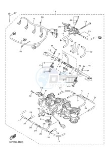 FZ8-SA FZ8 FAZER (ABS) 800 (1BD8 1BD9) drawing INTAKE 2