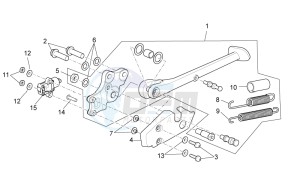 TUONO 1100 V4 FACTORY E4 SUPERPOLE ABS (APAC) drawing Central stand