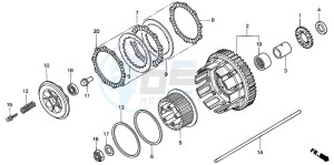 VFR800FI drawing CLUTCH