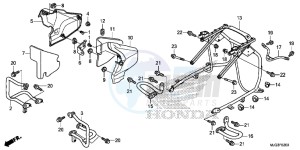 GL1800BE F6B Bagger - GL1800BE UK - (E) drawing ENGINE GUARD