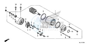 NC750DE Integra - NC750D Europe Direct - (ED) drawing STARTING MOTOR