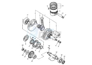 XT Z TENERE 660 drawing CRANKSHAFT PISTON