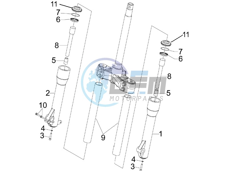 Fork components (Kayaba)