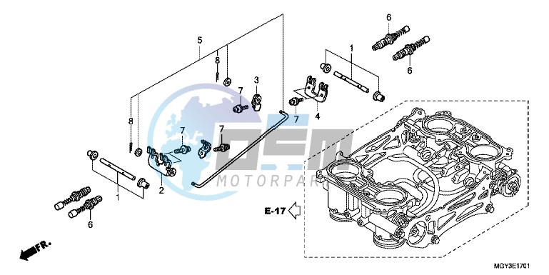 THROTTLE BODY (COMPONENT PARTS)