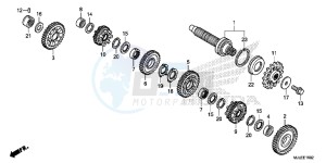 NC700SDE NC700SD 2ED - (2ED) drawing TRANSMISSION (COUNTERSHAFT) ( NC700SD/ 750SD)