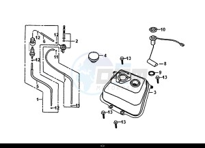 FIDDLE II 50 (45 KM/H) (AF05W4-EU) (E4) (L8-M0) drawing FUEL TANK