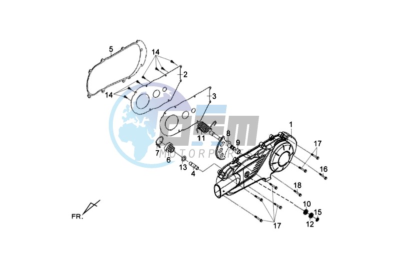 CRANKCASE COVER LEFT