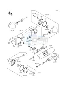 VN 1500 L [VULCAN 1500 NOMAD FI] (L1) [VULCAN 1500 NOMAD FI] drawing TURN SIGNALS