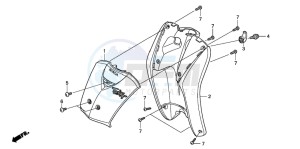 NVS503SH 502 drawing FRONT COVER/LEG SHIELD