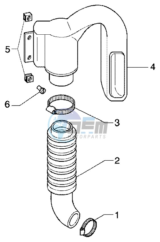 Belt cooling tube - Intake tube